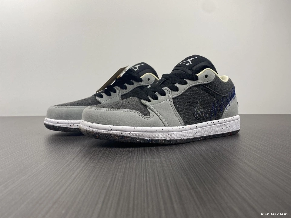 Jordan Black Low Crater 1 Grey - DM4657-001 0913